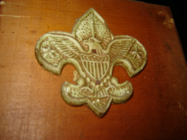 boy scouts symbol. Boy Scout Symbol Closeup